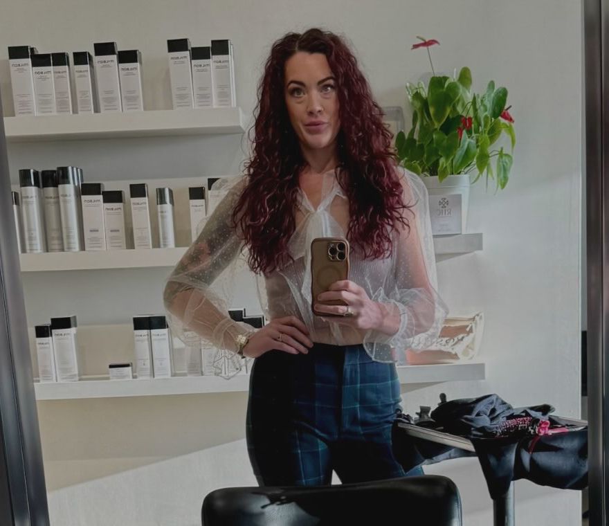 Jen Cahill inside Republic Hair Co